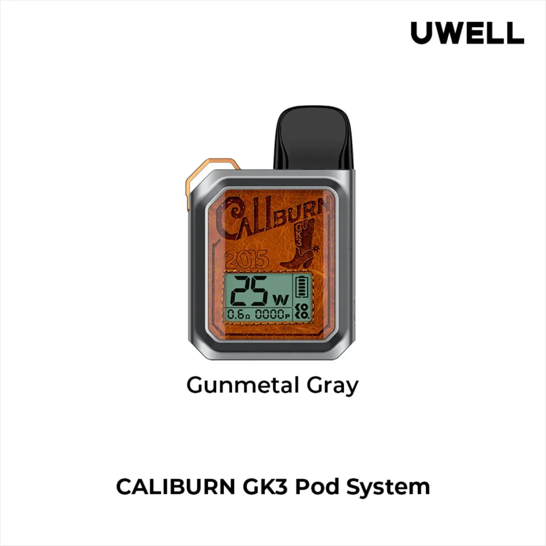 UWELL Caliburn GK3 Pod System Kit 25W 900mAh FRASER STOP N GO UWELL Caliburn GK3 Pod System Kit 25W 900mAh FRASER STOP N GO