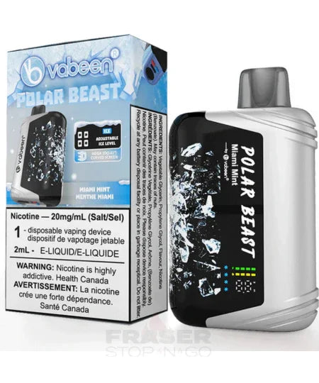 Miami Mint Vabeen Polar Beast 40K Disposable Vape – FRASER STOP N GO
