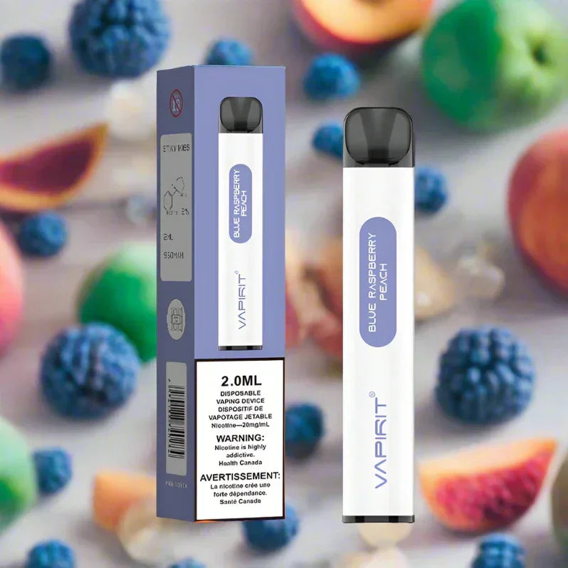 Blue Raspberry Peach of Vapirit 2000 puff Disposable Vape