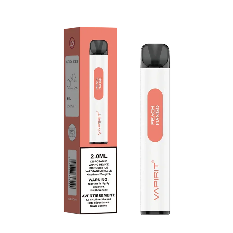 Peach Mango of Vapirit 2000 puff Disposable Vape