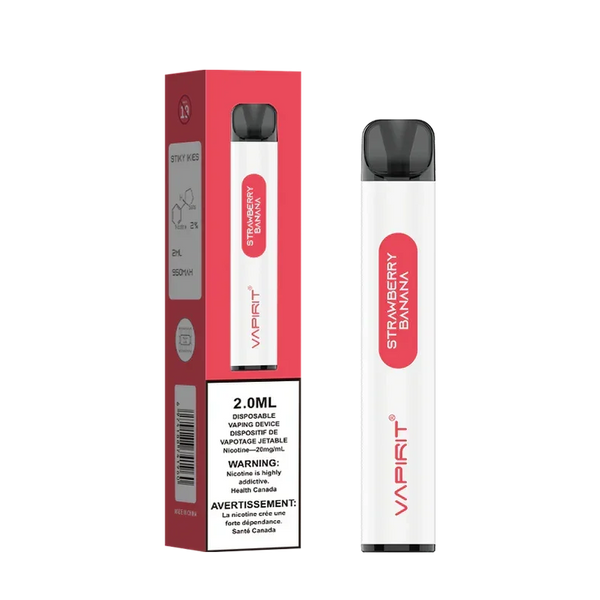 Strawberry Banana of Vapirit 2000 puff Disposable Vape