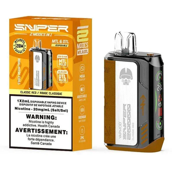 Classic Red of Vapmod Sniper 20k Disposable Vape