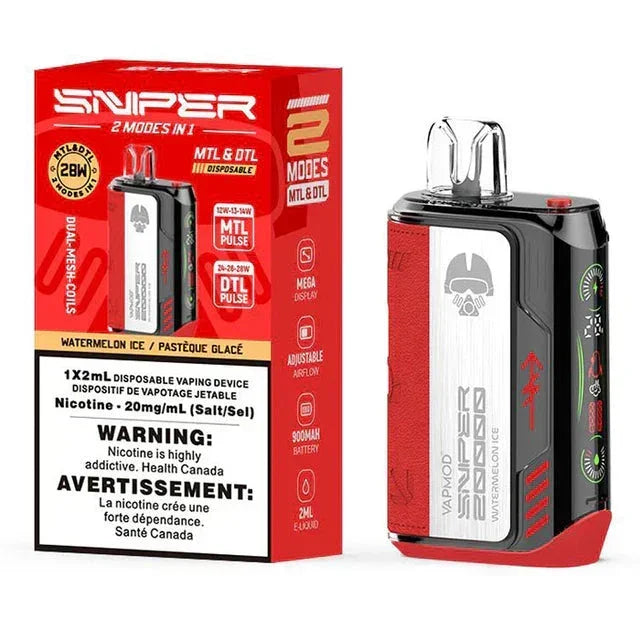 Watermelon Ice of Vapmod Sniper 20k Disposable Vape