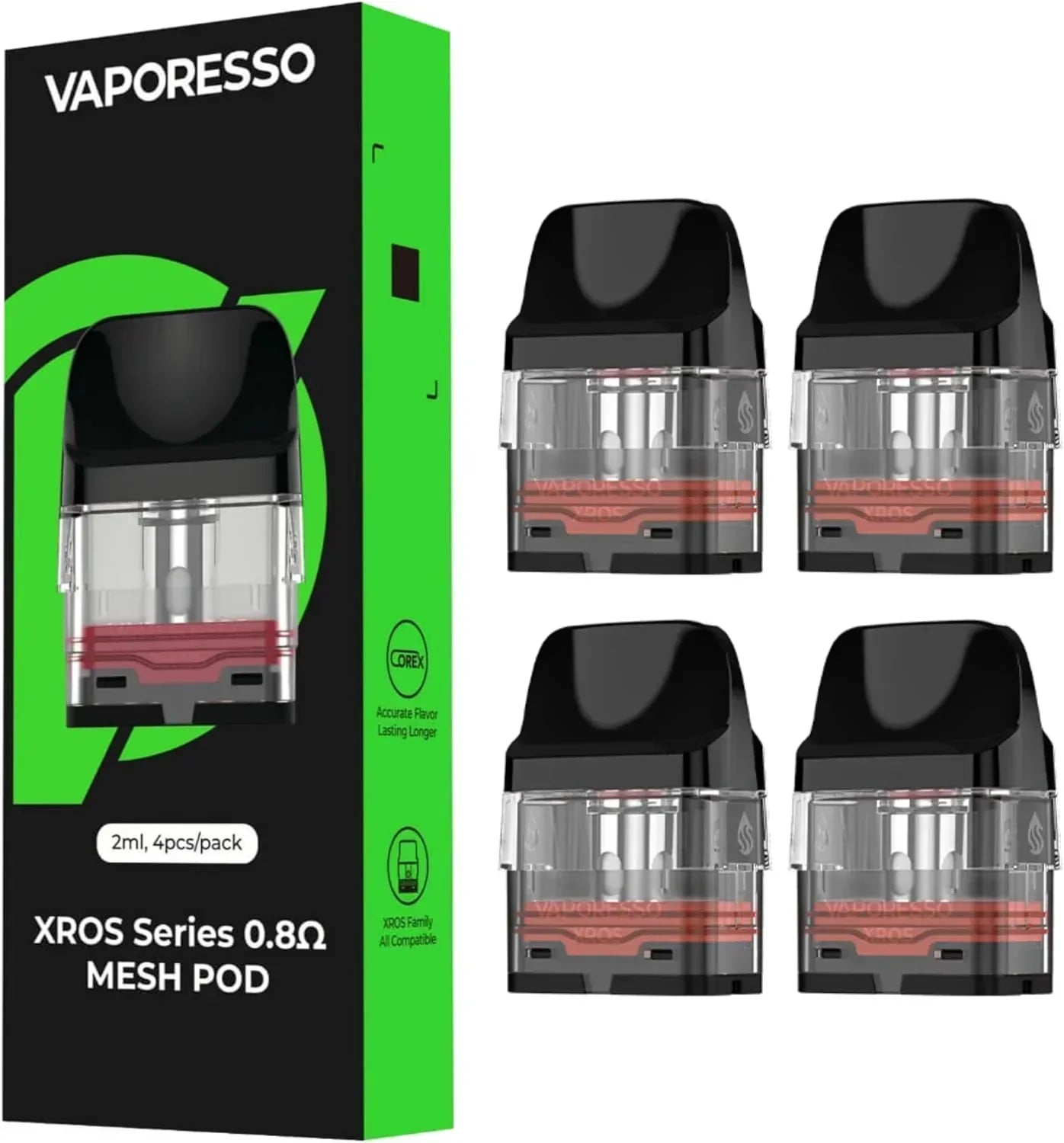 elf bar vape uk XROS Pods 4-Pack | 0.6Ω-1.2Ω Replacement Pods main image 0