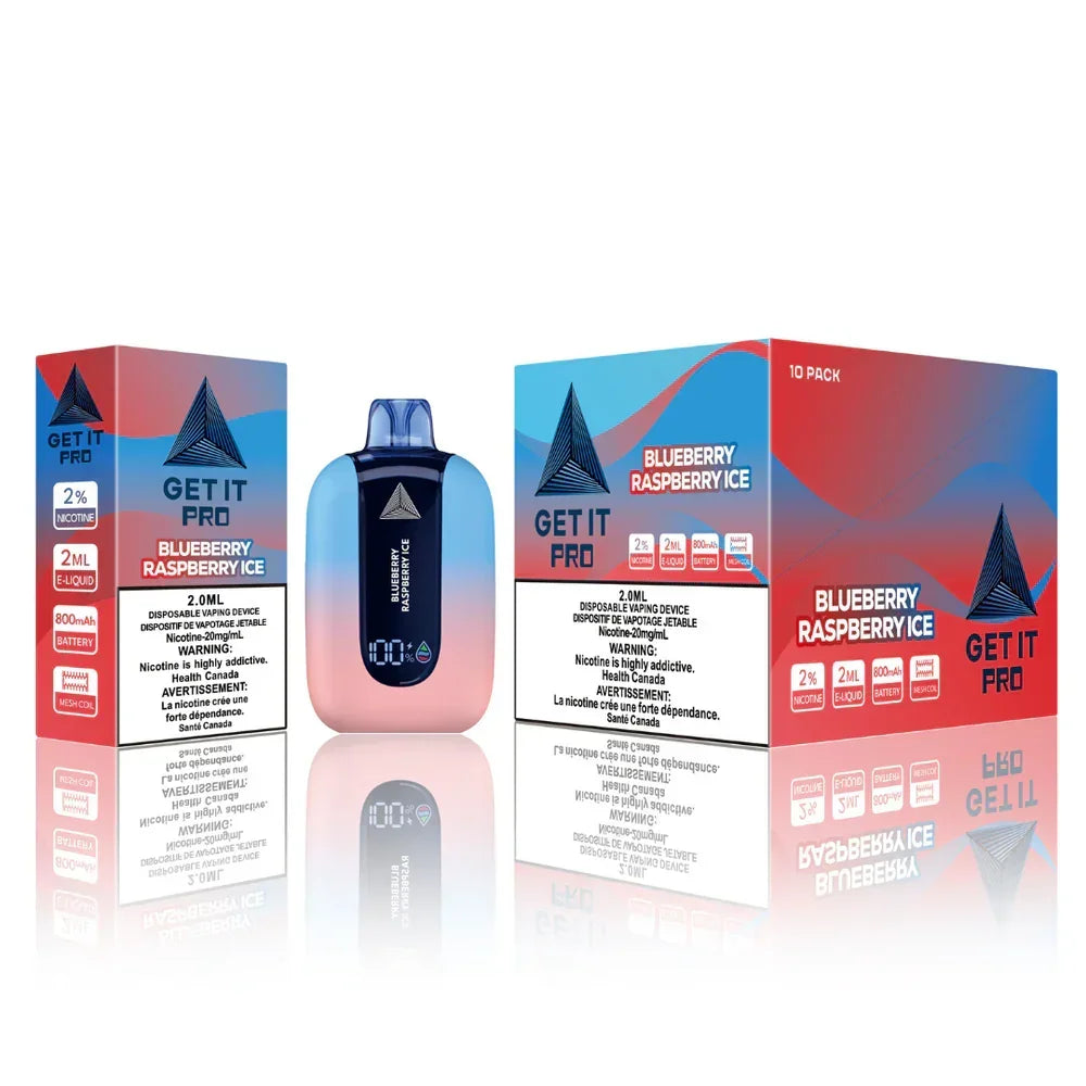 Blueberry Raspberry Ice of Vfeel Get It Pro 15k Disposable Vape