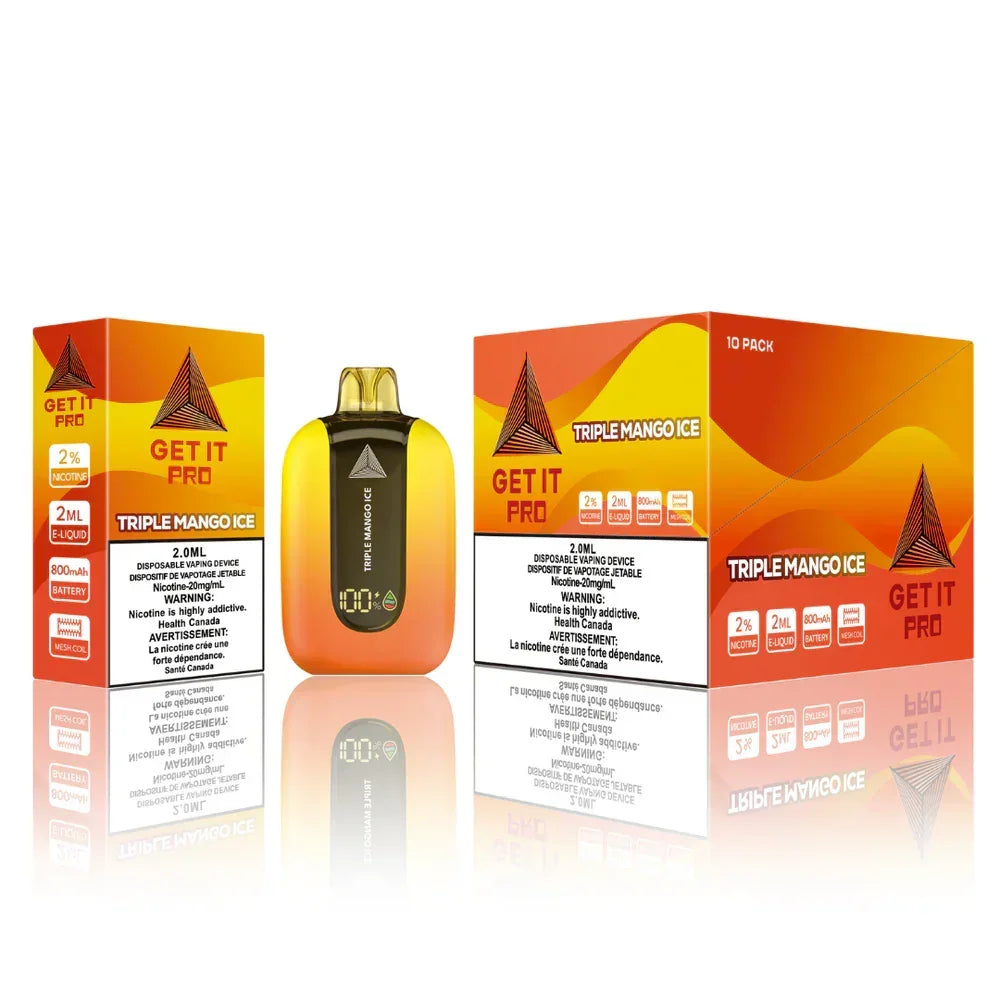 Triple Mango Ice of Vfeel Get It Pro 15k Disposable Vape