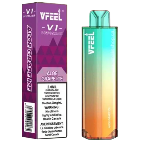 Aloe Grape Ice of Vfeel V1 6K puff Disposable vape