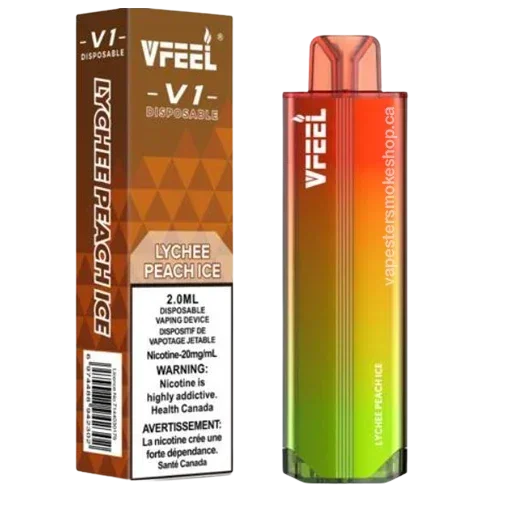 VFEEL V1 Lychee Peach Ice 6000 Puffs Disposable Vape FRASER STOP N GO VFEEL V1 Lychee Peach Ice 6000 Puffs Disposable Vape FRASER STOP N GO