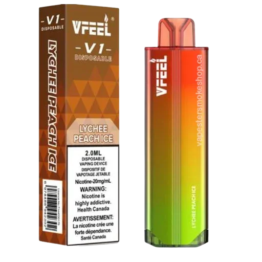Lychee Peach Ice of Vfeel V1 6K puff Disposable vape