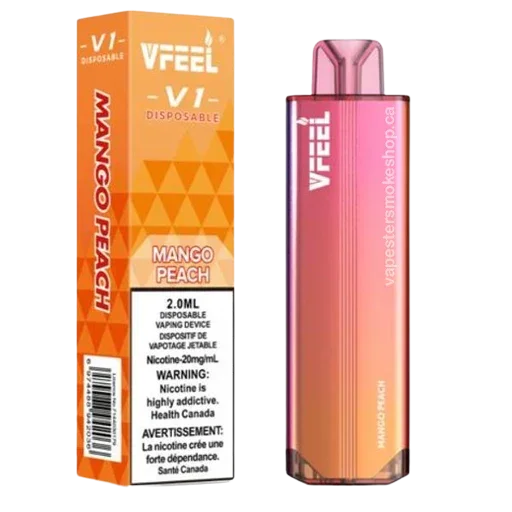Mango Peach of Vfeel V1 6K puff Disposable vape