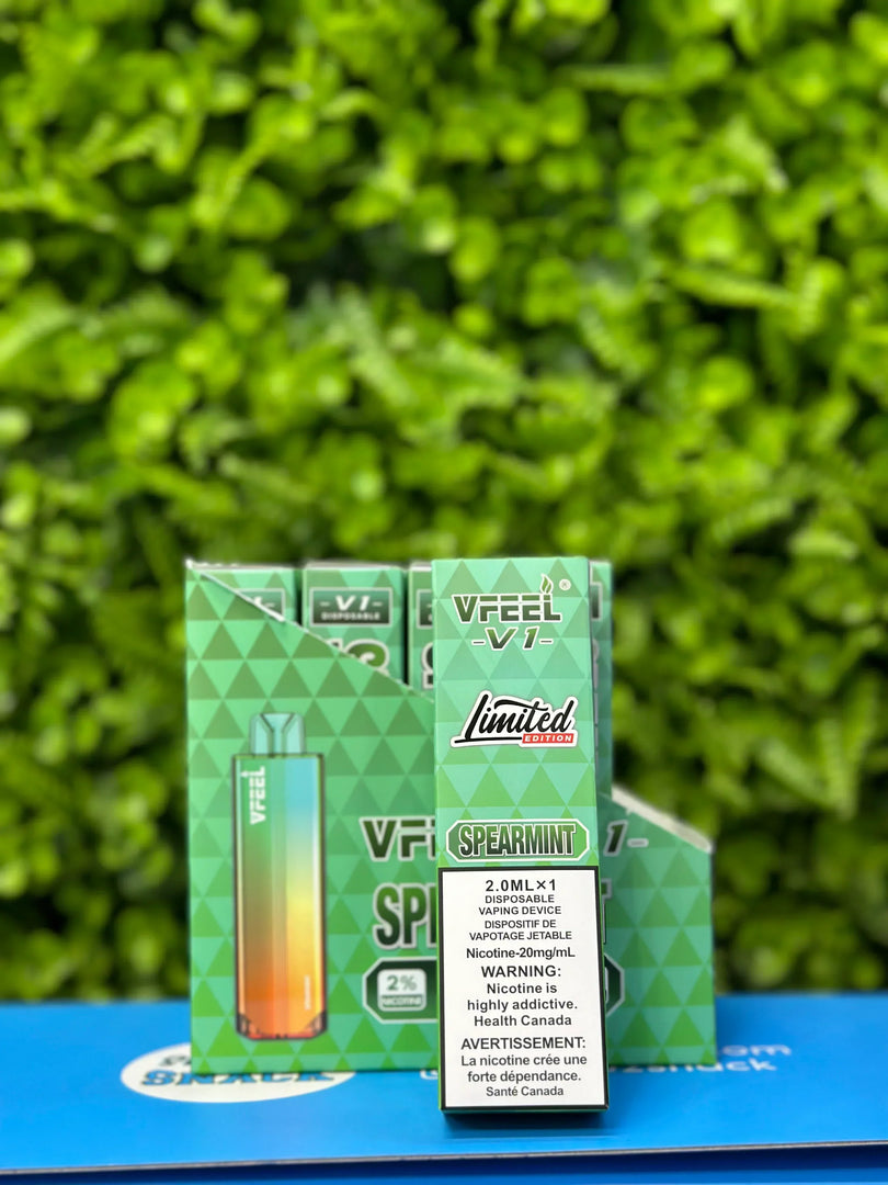 Spearmint of Vfeel V1 6K puff Disposable vape