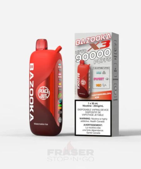 Watermelon Ice Bazooka X3 90K Disposable Vape