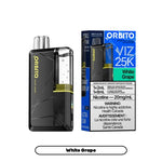Load image into Gallery viewer, WHITE GRAPE ORBITO VIZ 25K DISPOSABLE VAPE