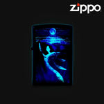 Load image into Gallery viewer, Black Light Lock Ness Zippo Pocket Lighter
