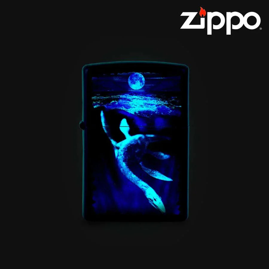 Black Light Lock Ness Zippo Pocket Lighter
