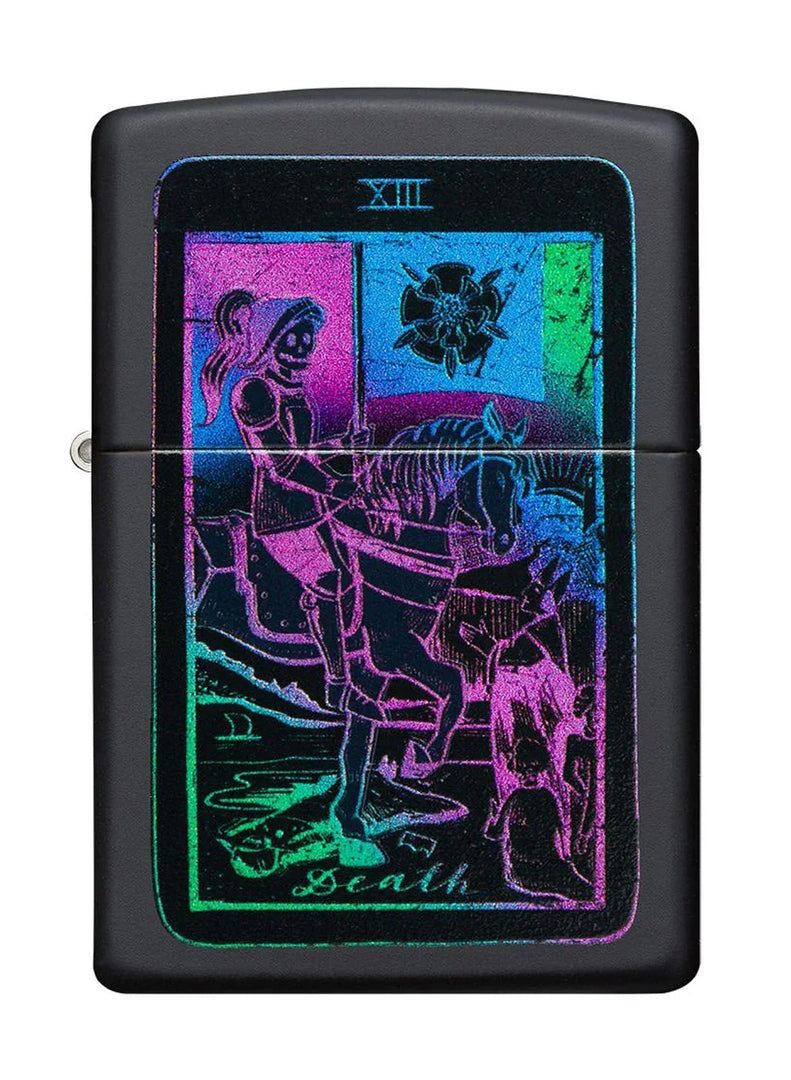 Black Light Tarot Card Zippo Pocket Lighter