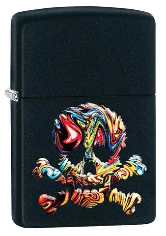 Colorful Skull Zippo Pocket Lighter