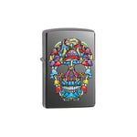 Load image into Gallery viewer, Mushroom Skull Black Ice Zippo Pocket Lighter

