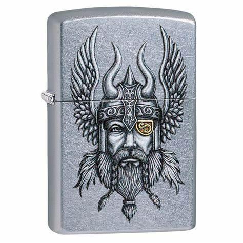 Viking Warrior Zippo Pocket Lighter